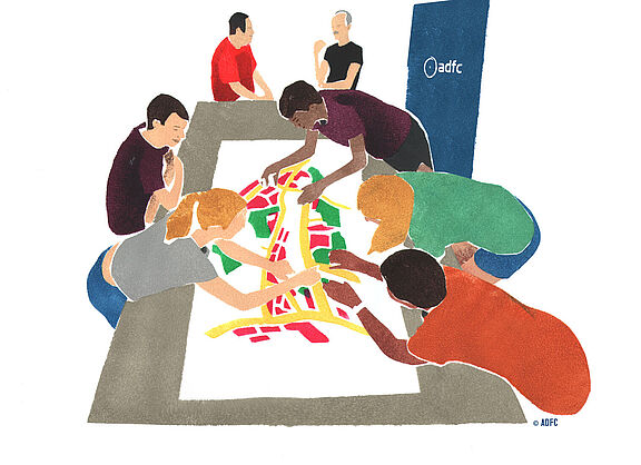 Zusammenarbeit Illustration Zusammenarbeit Illustration